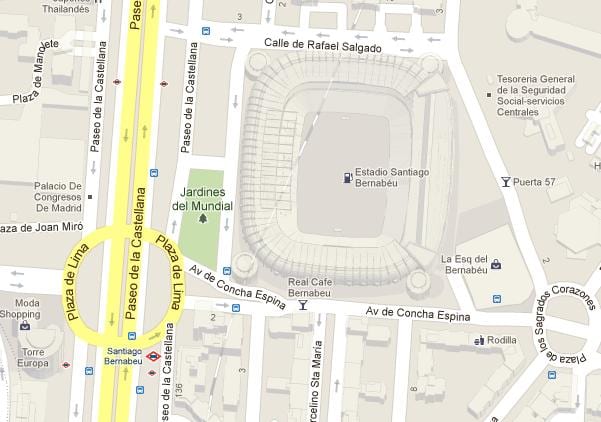 bernabeu नक्शा