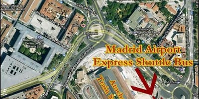 Puerta de atocha रेलवे स्टेशन का नक्शा