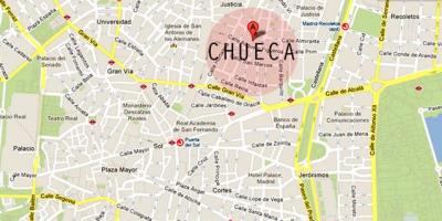 मैड्रिड chueca नक्शा