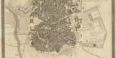 नक्शा मैड्रिड के पुराने शहर