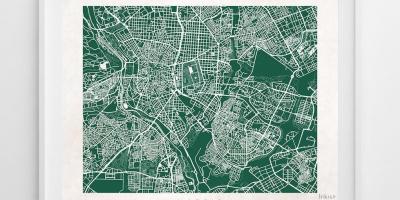 नक्शा मैड्रिड के सड़क कला