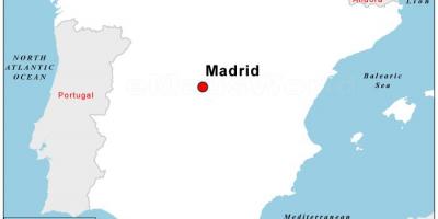के मानचित्र स्पेन की राजधानी